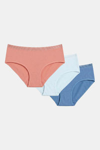 Zivame Regular Rise Full Coverage Hipster Panty (Pack of 3) - Multicolor — thumbnail 2